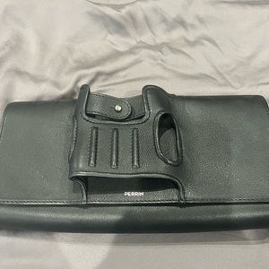 Perrin black glove clutch